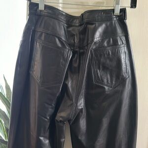 Soft Black Leather Pants